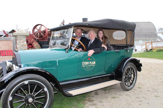 Gerry in a car
